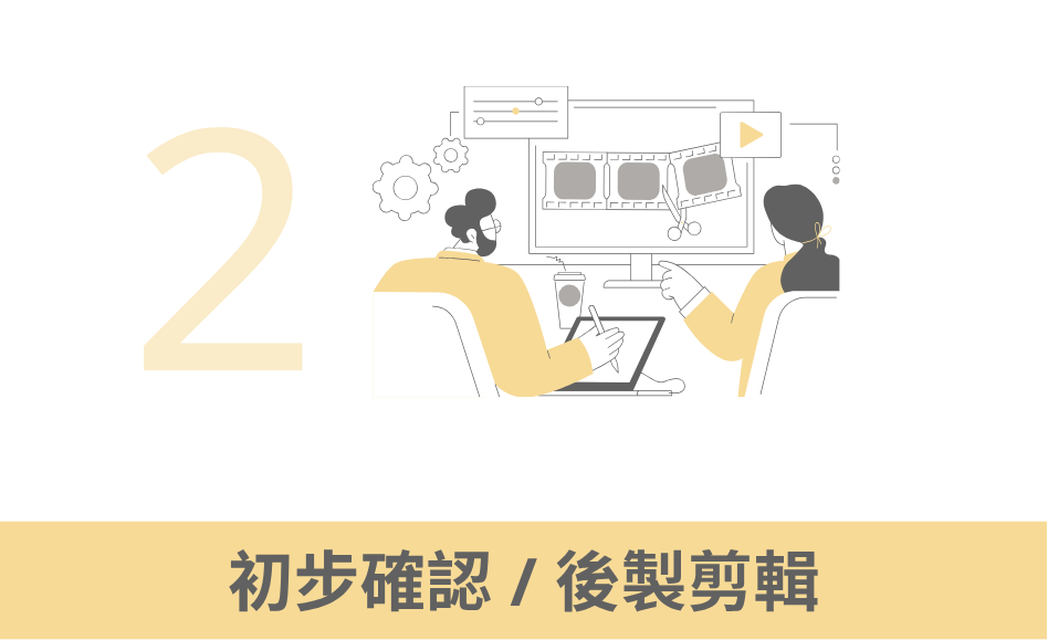 初步確認／後製剪輯
